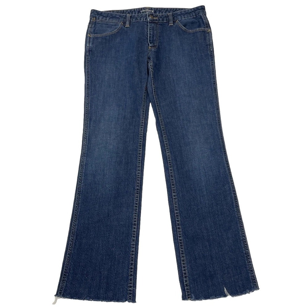 Lacoste Crocodile Alligator Pocket Jeans Designed In France Women's 40 US 30